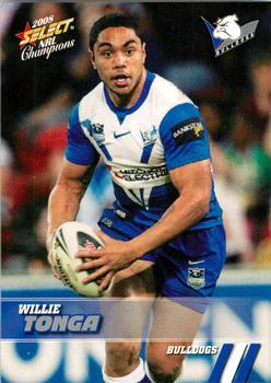 2008 Select NRL Champions #23 Willie Tonga Front